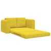 vidaXL Sof&aacute; cama 60cm Amarillo Terciopelo