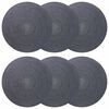 vidaXL Manteles de yute 6 uds. Gris oscuro 100% Yute Tossa