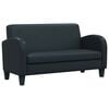 vidaXL Sof&aacute; 2 plazas cuero artificial negro