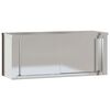 vidaXL Armario de pared de cocina puertas correderas acero inoxidable