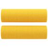 vidaXL Sof&aacute; 3 plazas con almohadas y cojines tela amarillo claro 180cm