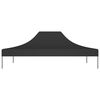 vidaXL Techo de carpa para celebraciones negro 4,5x3 m 270 g/m²