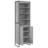vidaXL Gabinetes Altos 2 pcs Gris Sonoma 60 x 36 x 200 cm