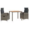 vidaXL Juego de comedor para exteriores 3 uds.