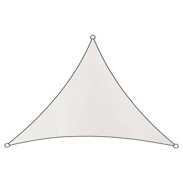 Livin'outdoor Toldo triangular Como HDPE blanco 3x2,5x2,5 m