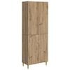 vidaXL Juego de armarios 2 pcs Roble Artesanal 66 x 34,5 x 90 cm