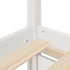 vidaXL Estructura de cama sin colchón madera de pino blanca 120x200 cm