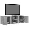 vidaXL Mueble de TV madera contrachapada gris hormigón 120x34x37 cm