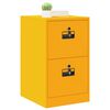 vidaXL Mueble archivador con caj&oacute;n Amarillo Mostaza 44 x 50 x 106.5 cm