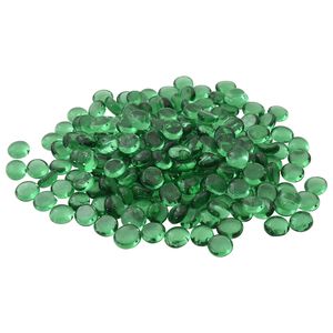vidaXL Piedra de vidrio 17-19 mm Verde Cristal