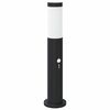 vidaXL Baliza luminosa con sensor de 50 cm, acero inoxidable, IP44
