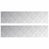 vidaXL Pelda&ntilde;o 2 uds. 80 x 20 cm Plateado Aluminio Rectangular