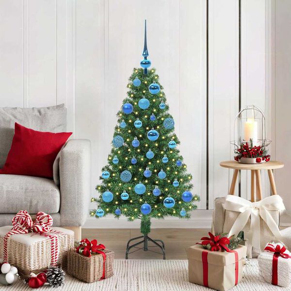 vidaXL &Aacute;rbol de Navidad artificial Verde 120 cm PVC y Acero y Pl&aacute;stico