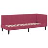 vidaXL Estructura de cama en esquina Rojo vino 80 cm x 200 cm