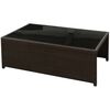 vidaXL Set muebles de jard&iacute;n 8 piezas y cojines rat&aacute;n sint&eacute;tico marr&oacute;n