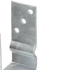 vidaXL Anclajes de valla 12 uds acero galvanizado plateado8x6x15 cm