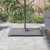 vidaXL Base para sombrilla Aspecto de madera gris oscuro