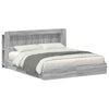 vidaXL Estructura de cama con almacenamiento Sonoma gris 180 x 200 cm