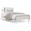 vidaXL Estructura cama sin colch&oacute;n madera maciza pino blanca 100x200cm
