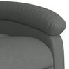 vidaXL Sill&oacute;n de masaje el&eacute;ctrico reclinable elevable tela gris oscuro