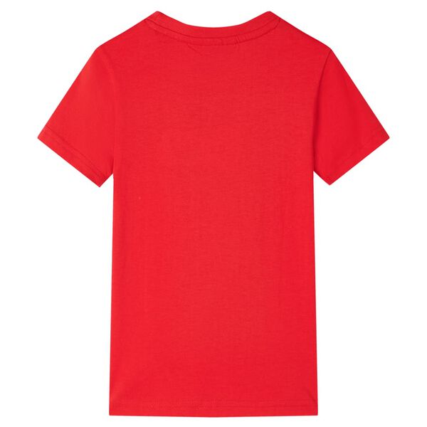 Camiseta infantil rojo 128