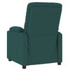 vidaXL Sill&oacute;n reclinable de tela verde oscuro
