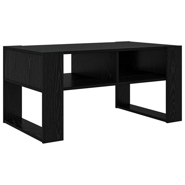 vidaXL Mesa de Caf&eacute; Roble Negro 92 x 53 x 45 cm Madera de ingenier&iacute;a