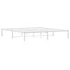 vidaXL Estructura de cama sin colch&oacute;n metal blanco 183x213 cm