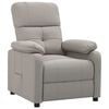 vidaXL Sill&oacute;n reclinable de tela gris taupe