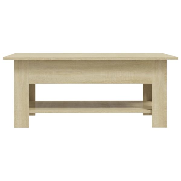 vidaXL Mesa de centro madera de ingenier&iacute;a roble Sonoma 102x55x42 cm