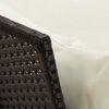 vidaXL Juego comedor jard&iacute;n 4 piezas con cojines rat&aacute;n sint&eacute;tico negro