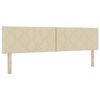 vidaXL Cama tipo Box Spring con colch&oacute;n Crema 200 x 180 cm Poli&eacute;ster