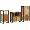 vidaXL Juego de muebles de ba&ntilde;o con caj&oacute;n 3 pcs Madera de mango maciza