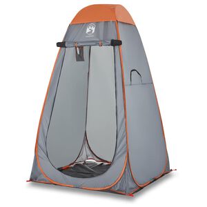 vidaXL Tienda de privacidad pop-up impermeable gris y naranja