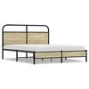 vidaXL Estructura de cama sin colch&oacute;n 160x200 cm madera roble Sonoma