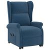 vidaXL Sill&oacute;n orejero elevable tela azul