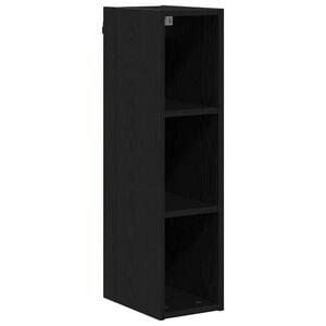 vidaXL Mueble colgante Riga Roble Negro 20 x 29,5 x 80 cm