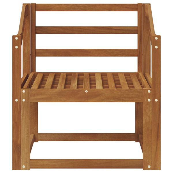 vidaXL Sof&aacute; de exterior Madera de Acacia S&oacute;lida Natural