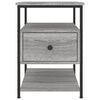 vidaXL Mesitas noche 2 uds madera ingenier&iacute;a gris Sonoma 40x42x56 cm
