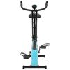 vidaXL Bicicleta est&aacute;tica magn&eacute;tica X con puls&oacute;metro negra y azul