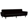 vidaXL Sof&aacute; cama de 2 plazas terciopelo negro