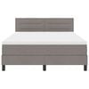 vidaXL Cama tipo Box Spring con colch&oacute;n Taup&eacute; 160 x 200 cm tela