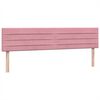 vidaXL Cama box spring con colch&oacute;n terciopelo rosa 200x210 cm