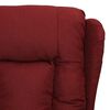 vidaXL Sill&oacute;n de masaje elevable tela rojo tinto