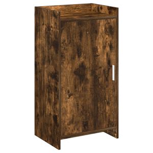 vidaXL Armario Zapatero con puerta Roble Ahumado 48 x 36 x 92 cm
