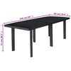 vidaXL Conjunto de comedor de jard&iacute;n 9 piezas pl&aacute;stico gris antracita
