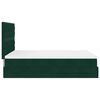 vidaXL Estructura de cama otomana con colchones verde oscuro 140x200cm