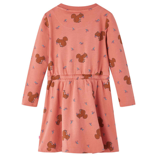 Vestido infantil rosa palo 128