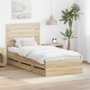 vidaXL Estructura de cama Roble Sonoma 90 x 190 cm Madera Ingenieril