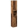 vidaXL Armario de ba&ntilde;o de madera contrachapada envejecida